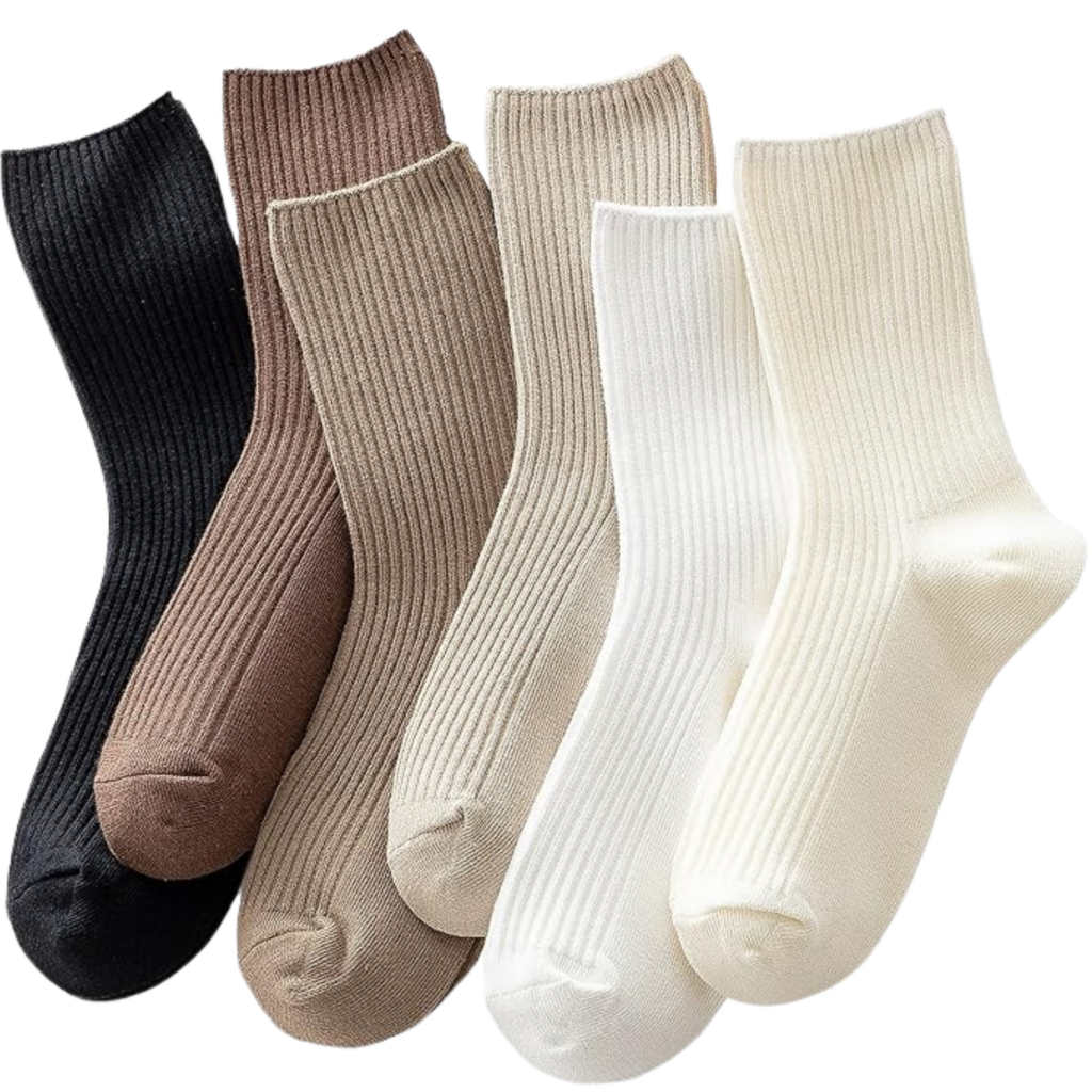 Girls' School Essentials: Achieve the Perfect Vanilla Aesthetic, neutral socks, beige socks for women