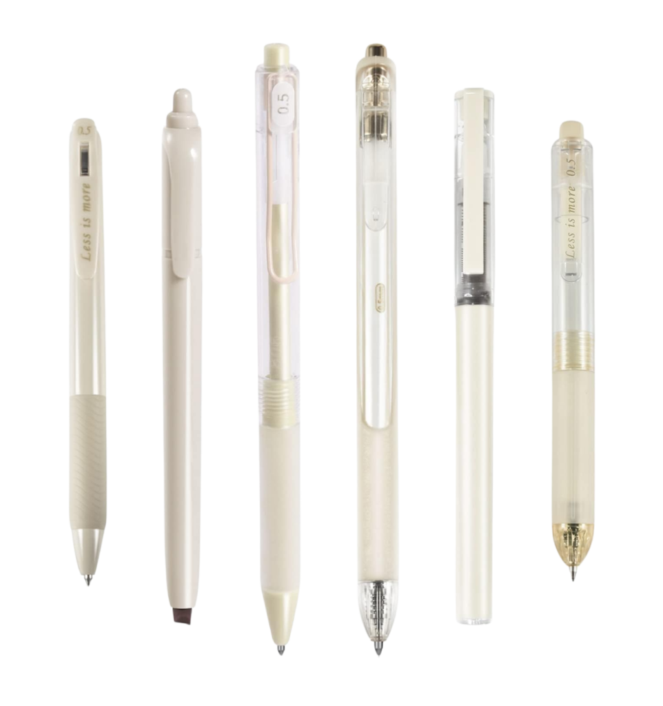 Girls' School Essentials: Achieve the Perfect Vanilla Aesthetic, pens