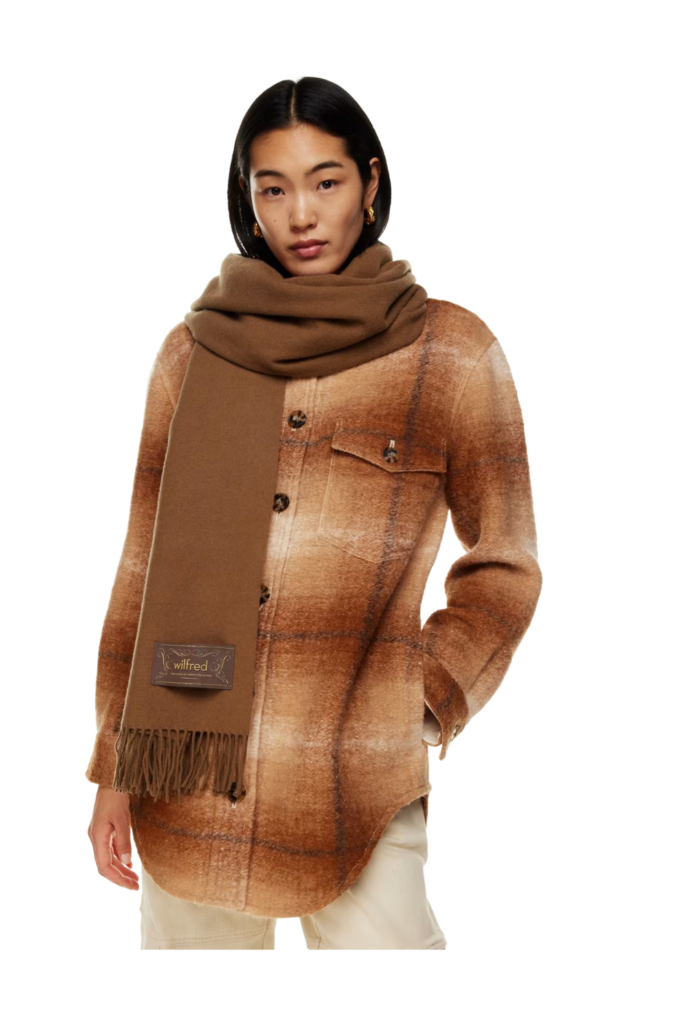 aritzia chunky scarf winter