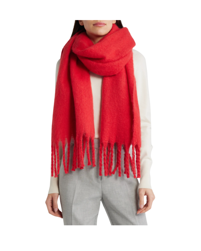 red scarf winter