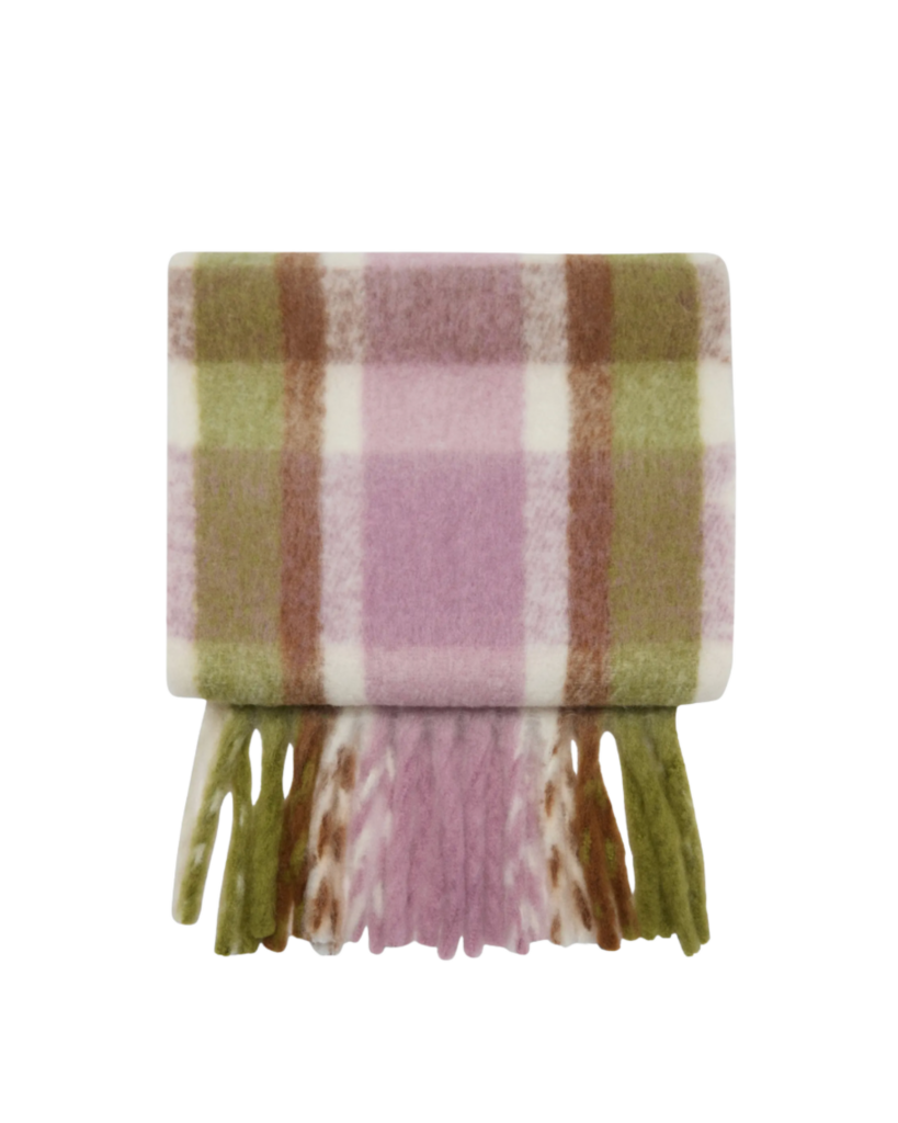 mango oversized plaid scarf