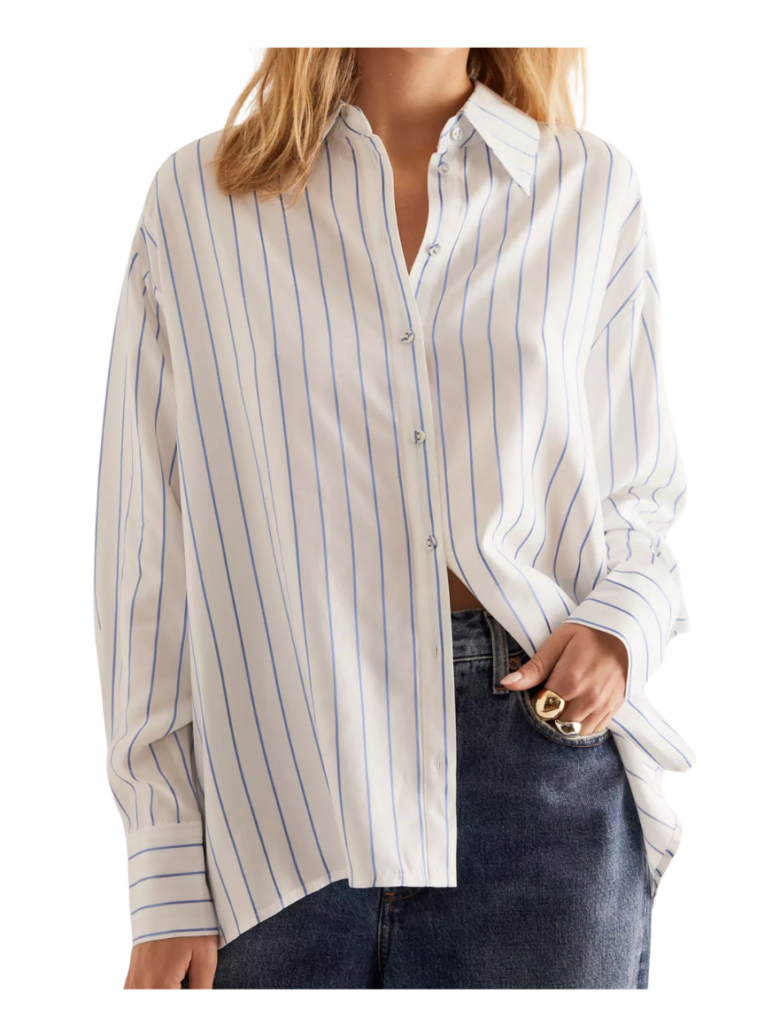 stripe shirts spring outfit