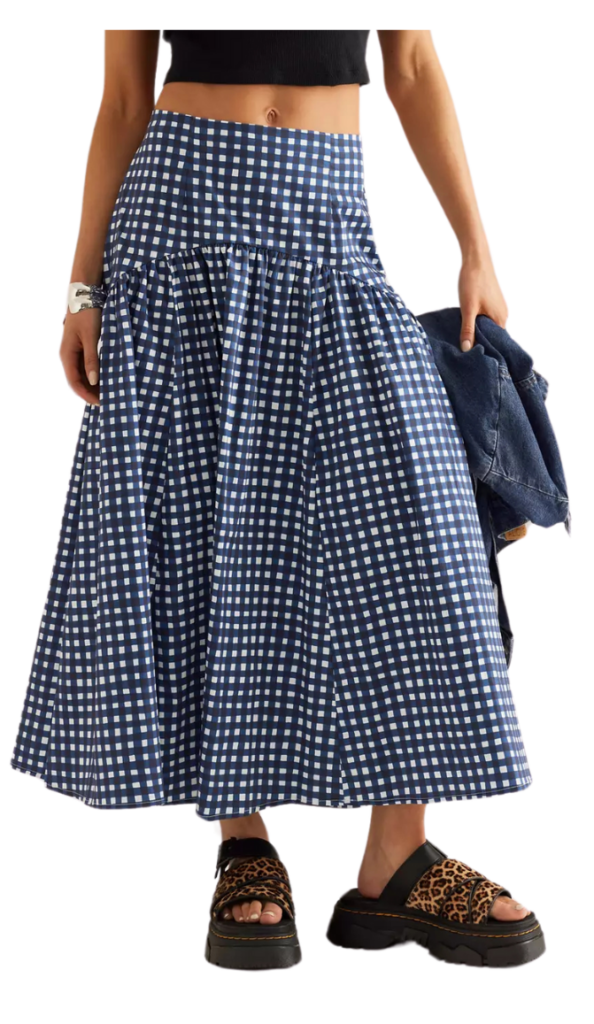 spring outfit ideas Anthropologie midi dress fashion trend spring 2025