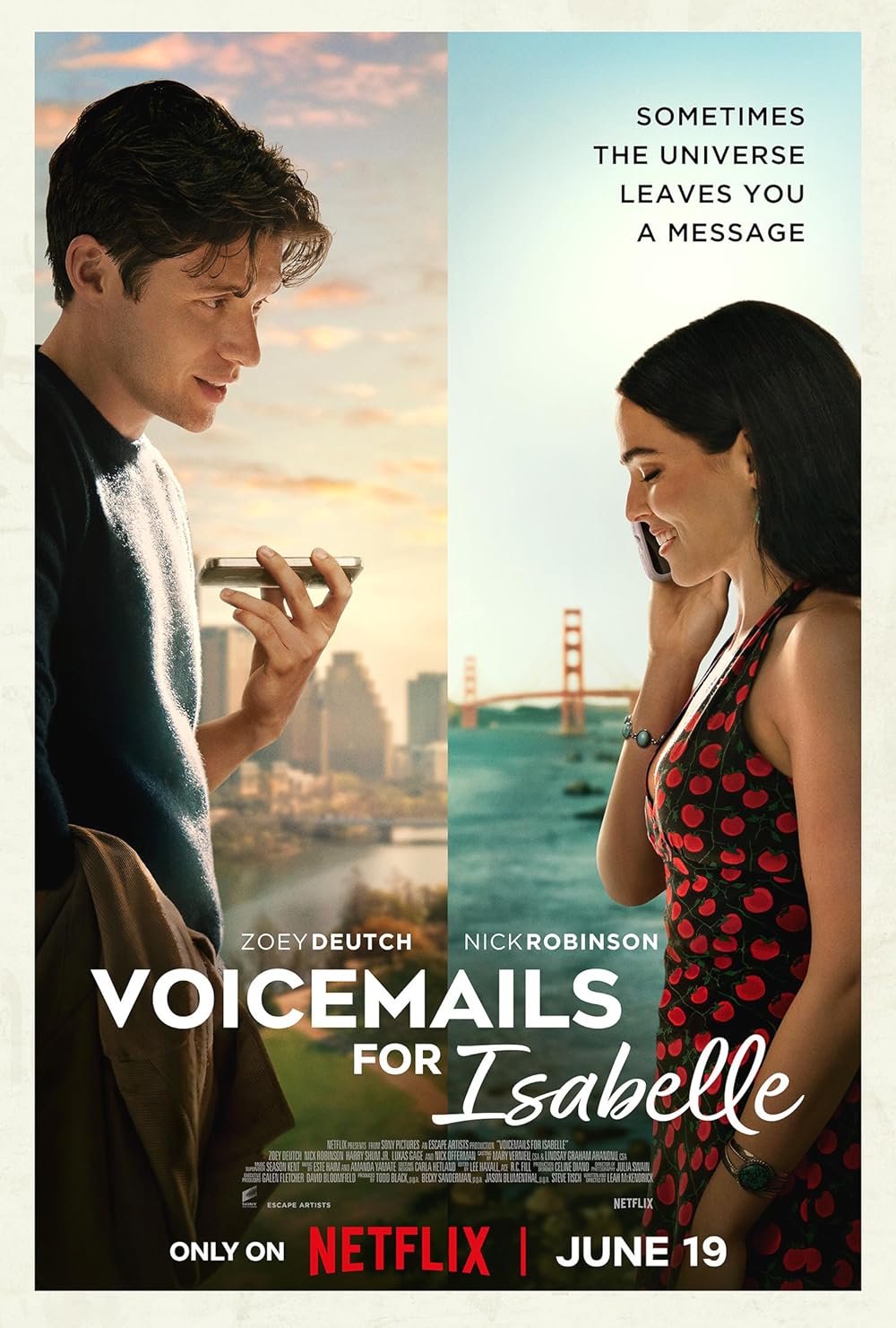 voicemails for Isabelle Netflix movie review romcom romance movies